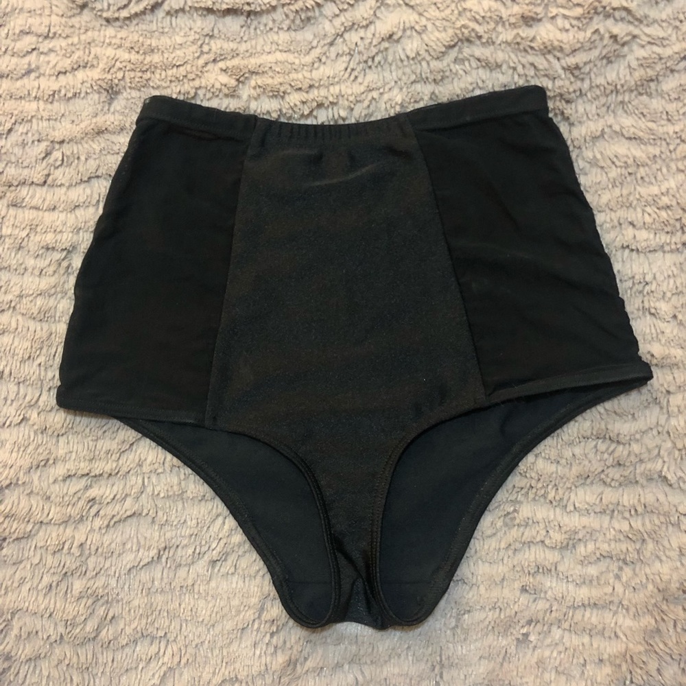 American Apparel high rise swim bikini black